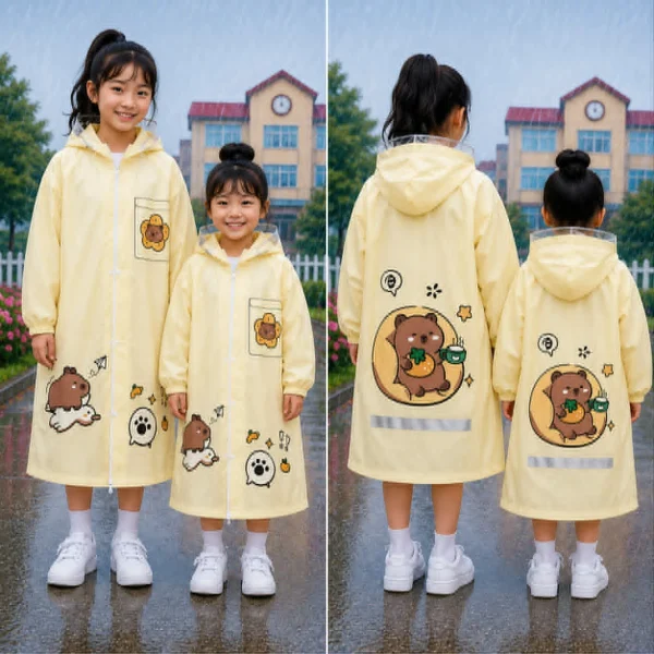 Premium Waterproof Kids Raincoat Violet