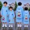 Premium Waterproof Kids Raincoat Ultraman Blue